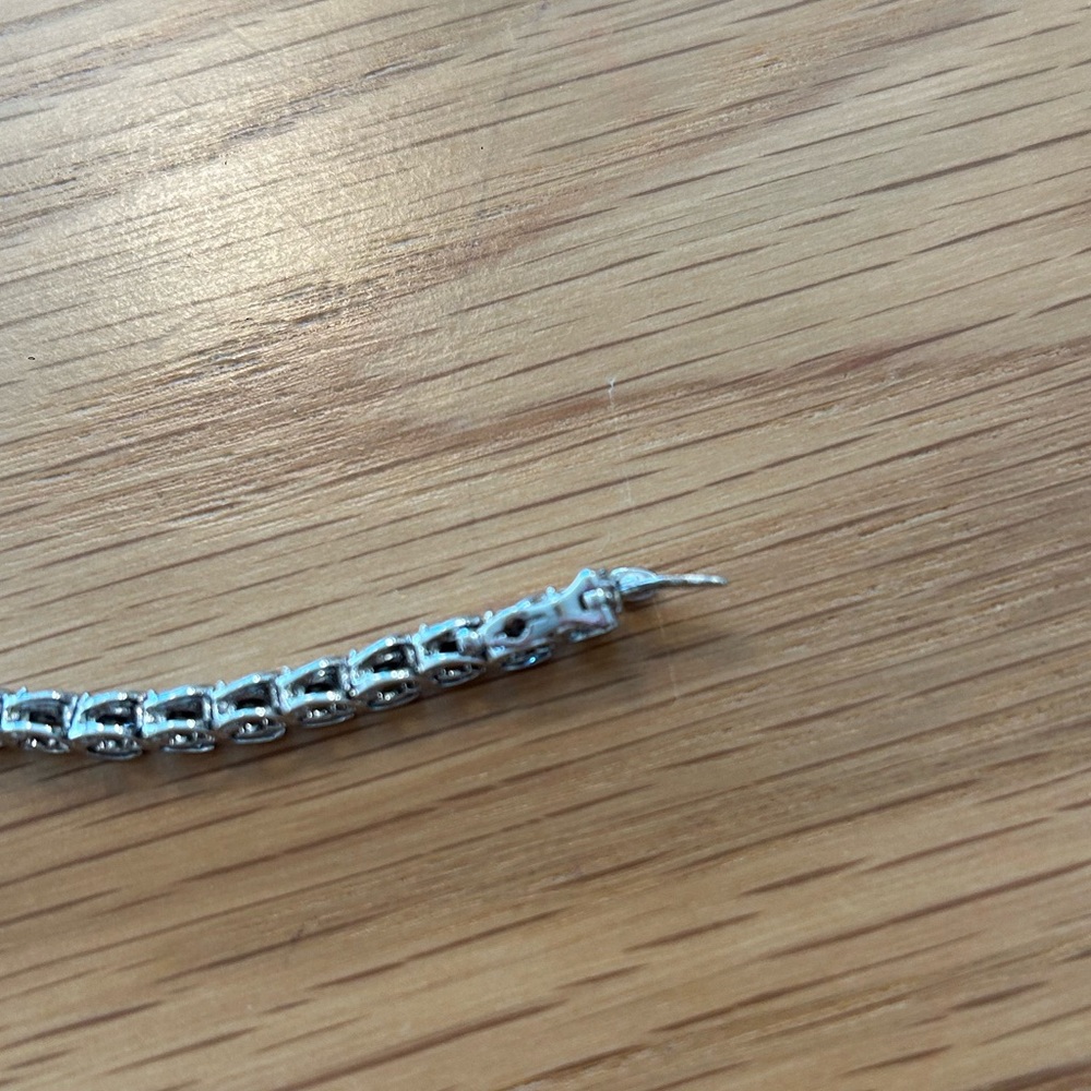 Kay Jewelers Sterling Silver Tennis Bracelet - Picture 8 of 12